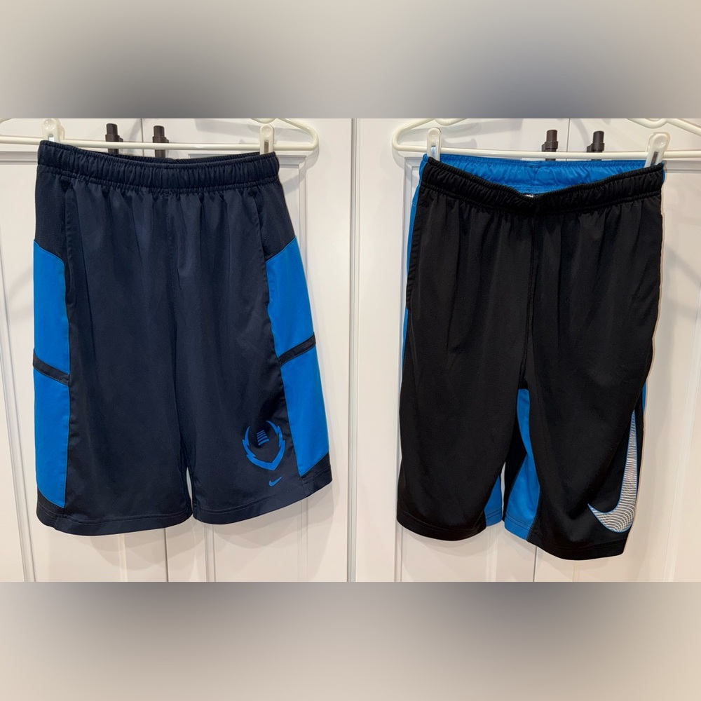 2 Pair Nike Boys’ Drifit Basketball Shorts